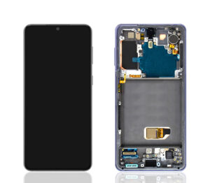 Original Amoled Screen Assembly + Frame For Samsung Galaxy S21 G990 G991