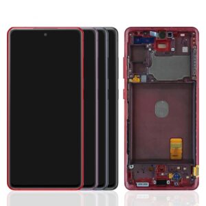 Original Amoled Screen Assembly + Frame For Samsung Galaxy S20 FE 4G