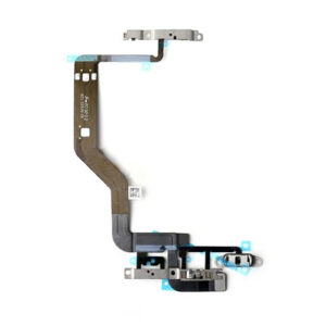 For Apple iPhone 12/12 Pro Power Button and Volume Button Flex Cable with Metal Bracket