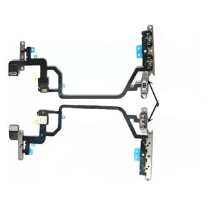 For Apple iPhone XR Power Button and Volume Button Flex Cable with Metal Bracket