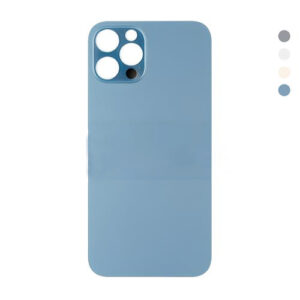 For Apple iPhone 12 Pro Max Big Hole Back Cover Glass with Disassembly free Camera Frame and Lens