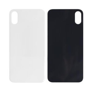 For Apple iPhone X Big Hole Back Cover Glass with Disassembly free Camera Frame and Lens