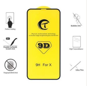 9D Curved Edge Cold Carving Full-Screen HD Silk Screen Front Tempered Glass Film for Apple iPhone X/XS